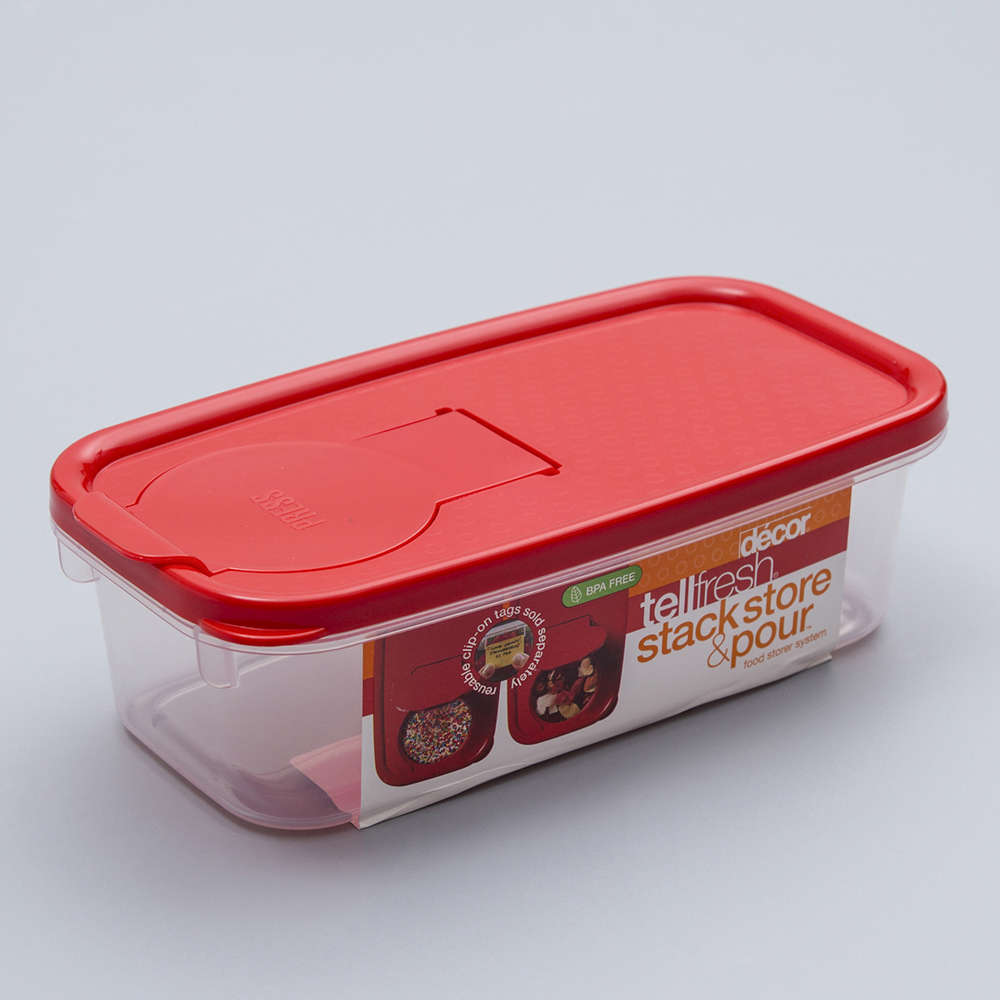澳大利亚进口pp材质保鲜盒-澳洲Décor STACKSTORE & POUR系列长方形保鲜盒550ML 澳大利亚进口pp材质保鲜盒-澳洲Décor STACKSTORE & POUR系列长方形保鲜盒550ML