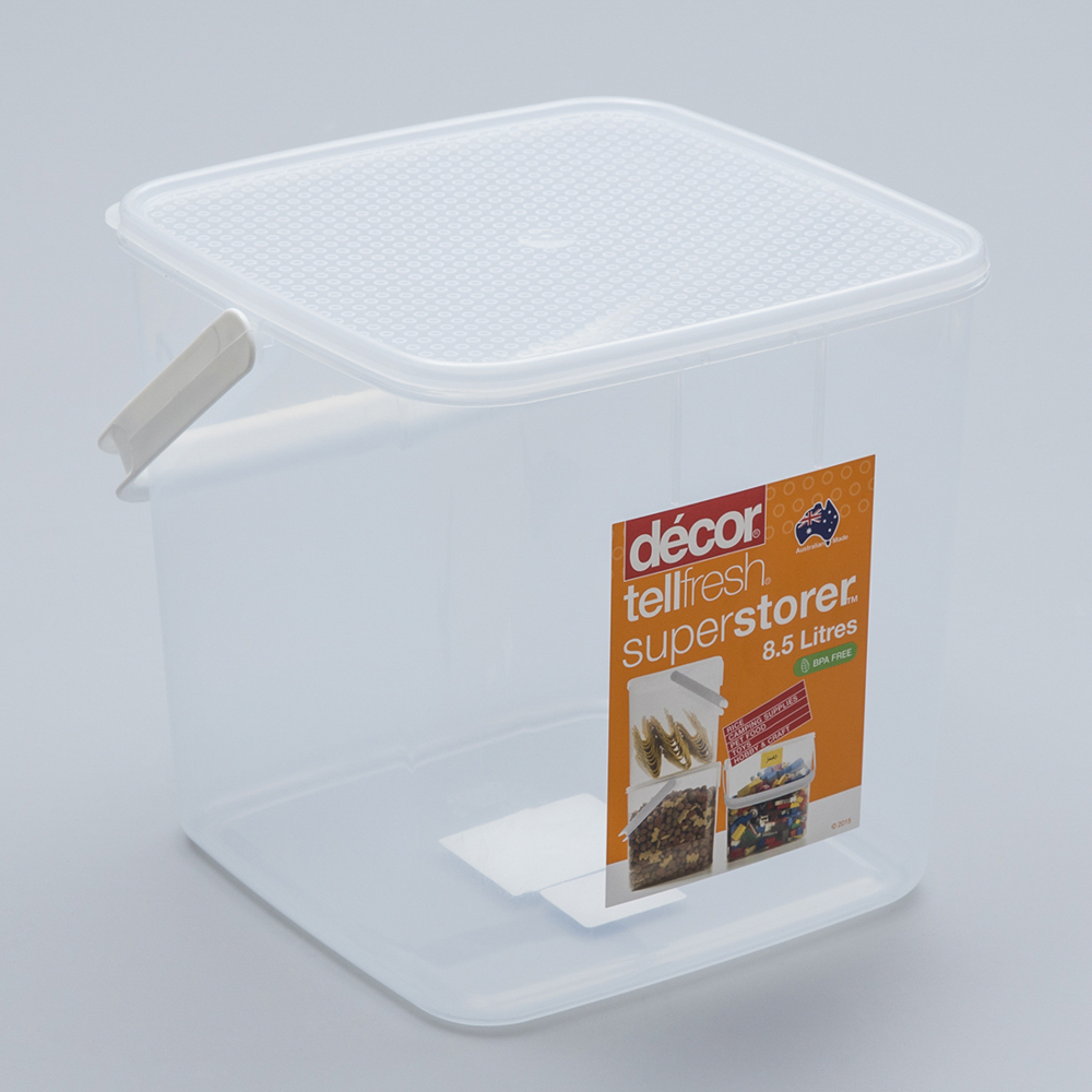 澳大利亚进口大保鲜盒-澳洲Décor TELLFRESH系列带提手超大容纳盒8.5L