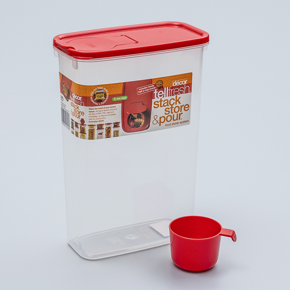澳大利亚进口厨房用保鲜盒-澳洲Décor STACK STORE & POUR系列长方形保鲜盒 澳大利亚进口厨房用保鲜盒-澳洲Décor STACK STORE & POUR系列长方形保鲜盒