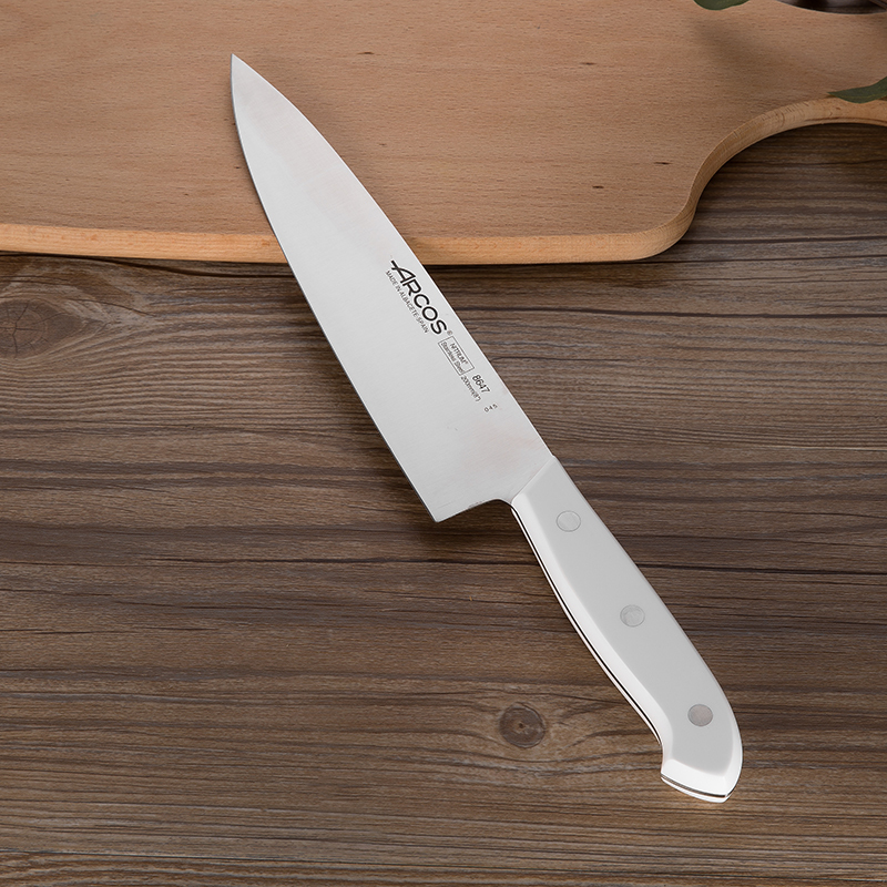 西班牙进口西餐厨师刀-Arcos不锈钢厨师刀白色