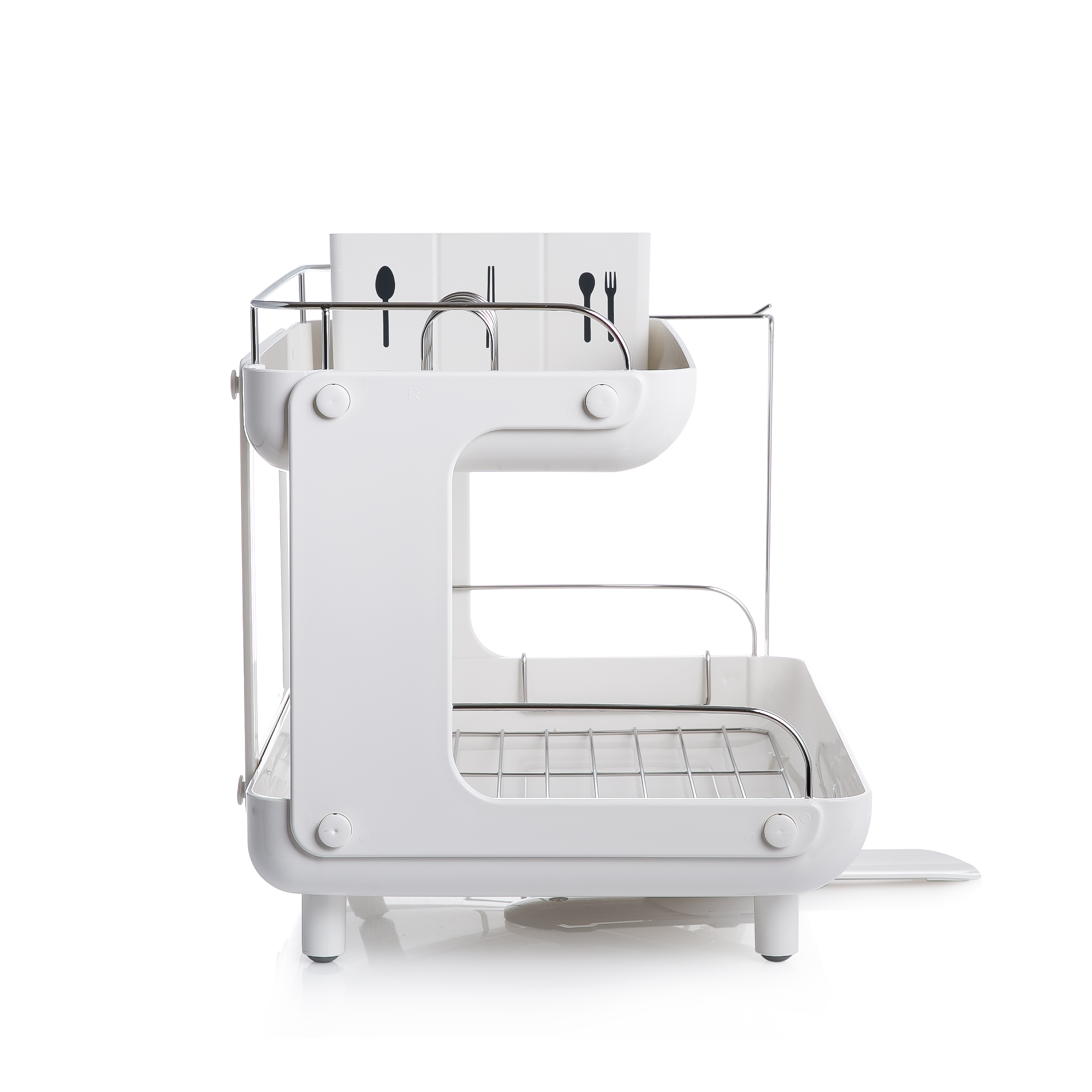 韩国进口厨房多功能储物架-Naturnic简约时尚多功能双层碗碟沥水架