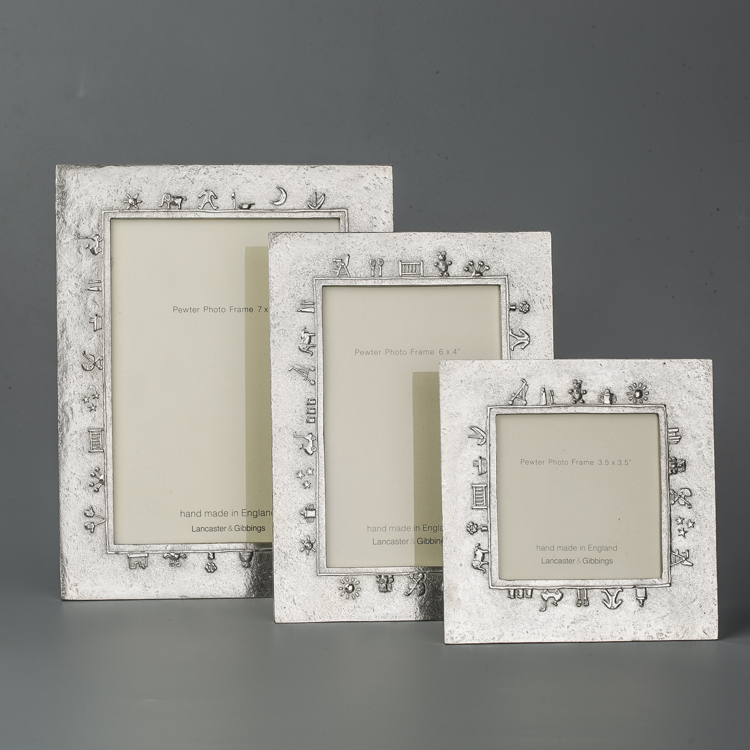 英国进口立体相框-Lancaster and Gibbings宝贝魅力锡制相框