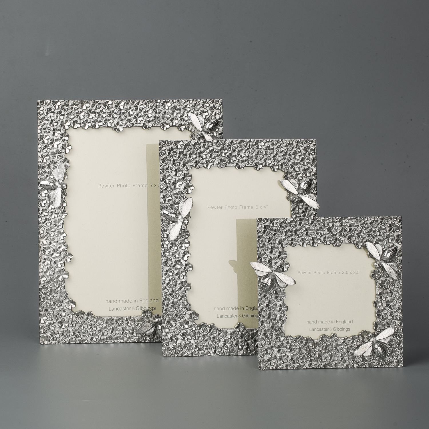 英国进口相框相架-Lancaster and Gibbings蜂蜜锡制相框