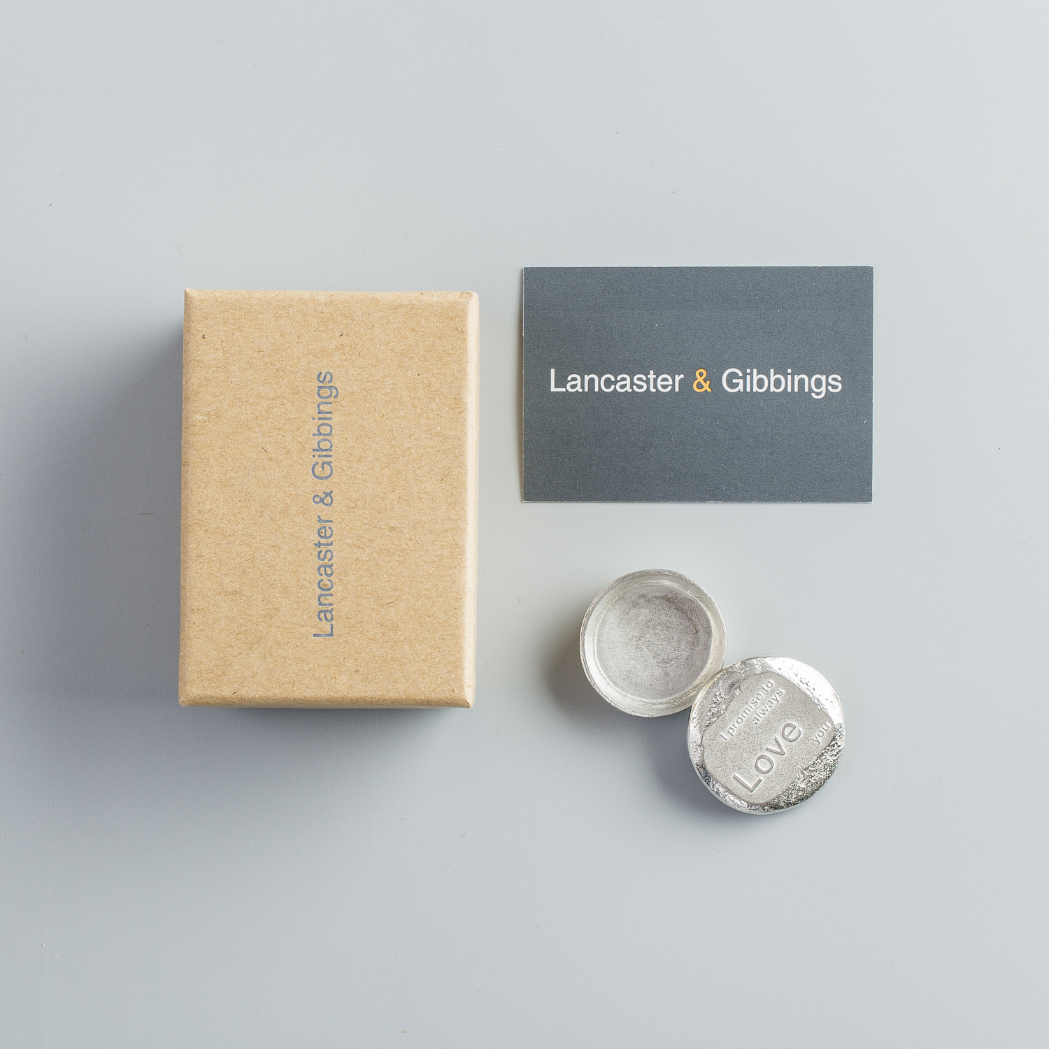 英国进口锡质小盒-Lancaster and Gibbings爱你锡制小盒