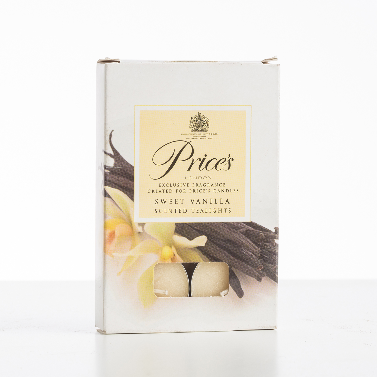英国进口茶蜡蜡烛-PRICE'S甜美的香草味茶灯蜡烛奶白色6个装 英国进口茶蜡蜡烛-PRICE'S甜美的香草味茶灯蜡烛奶白色6个装
