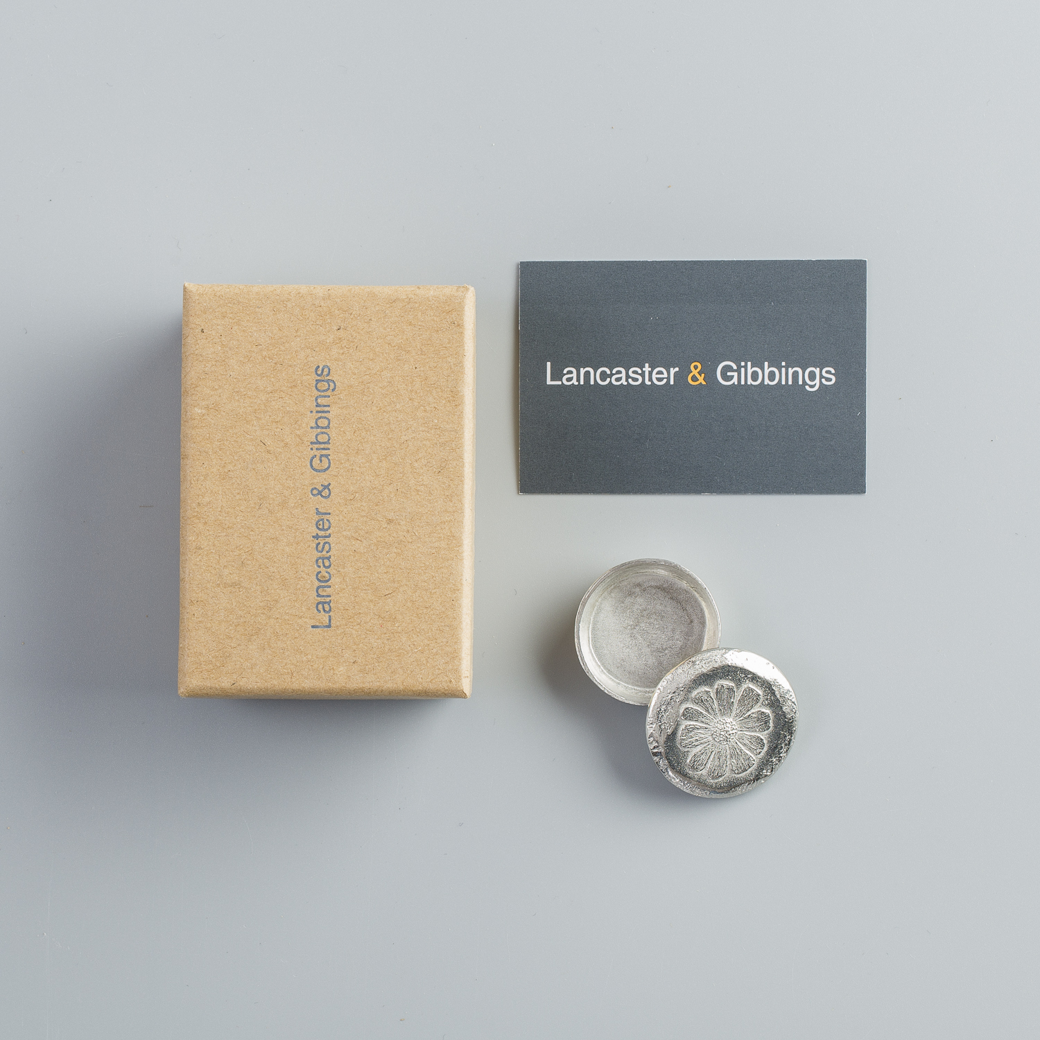 英国进口锡盒-Lancaster and Gibbings小花锡制小盒