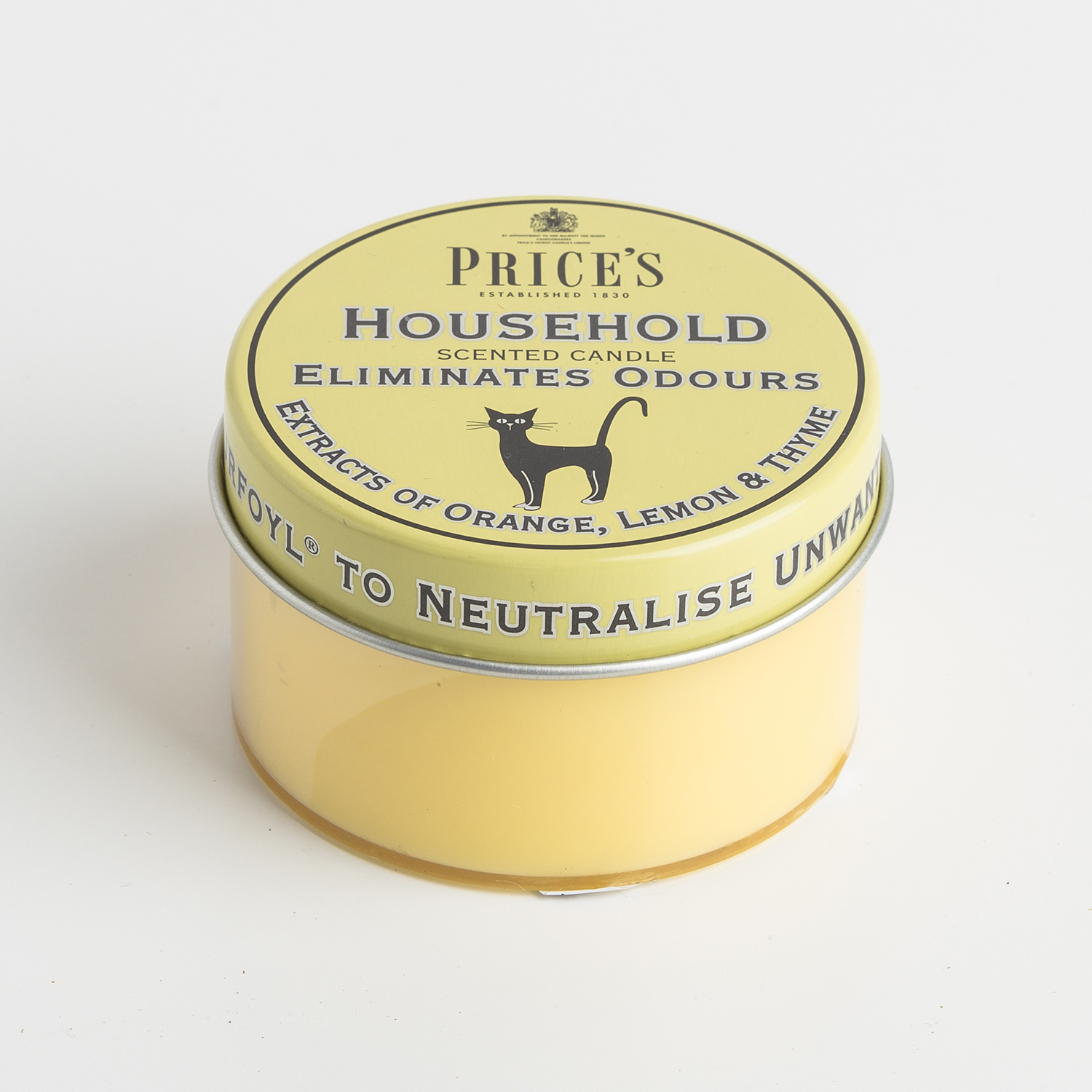 英国进口清新空气蜡烛-PRICE'S“家居”空气清新盒蜡1个