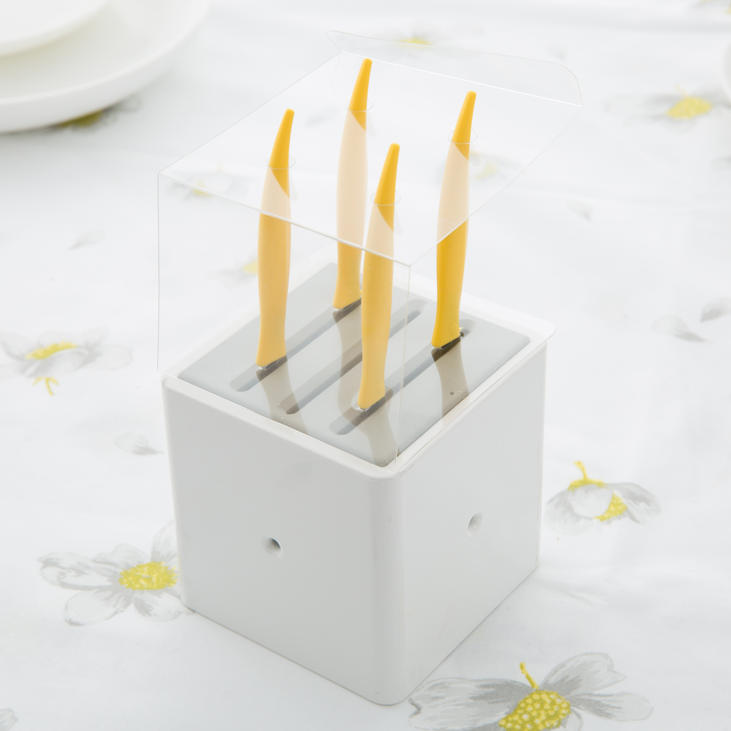 韩国进口厨房刀架-BUKCAL迷你厨房刀架三口单层设计