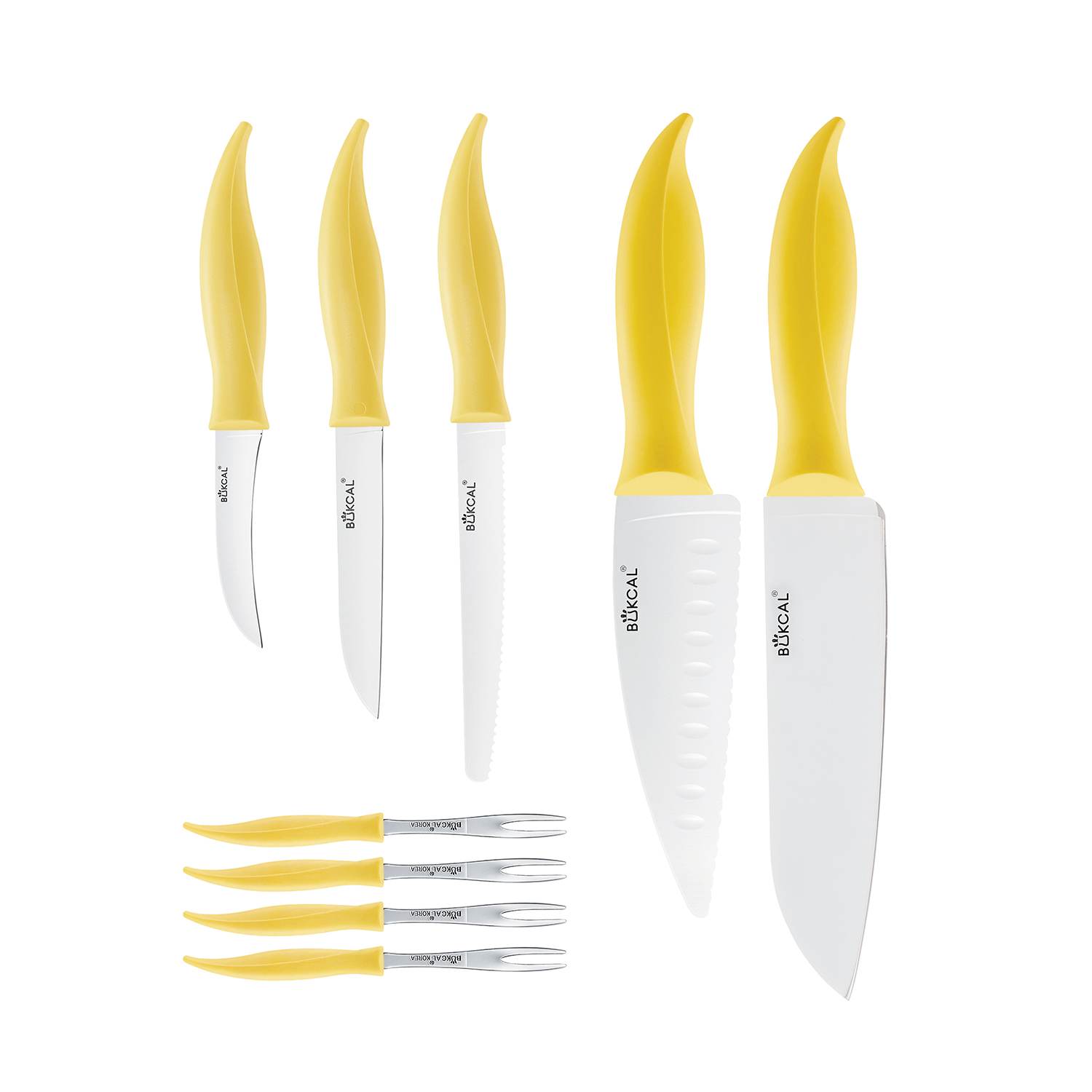 韩国进口不锈钢刀架-BUKCAL迷你厨房刀架组合套装