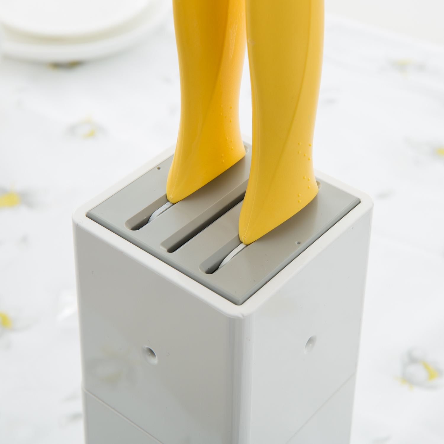 韩国进口厨房用刀架-BUKCAL迷你厨房刀架双口设计