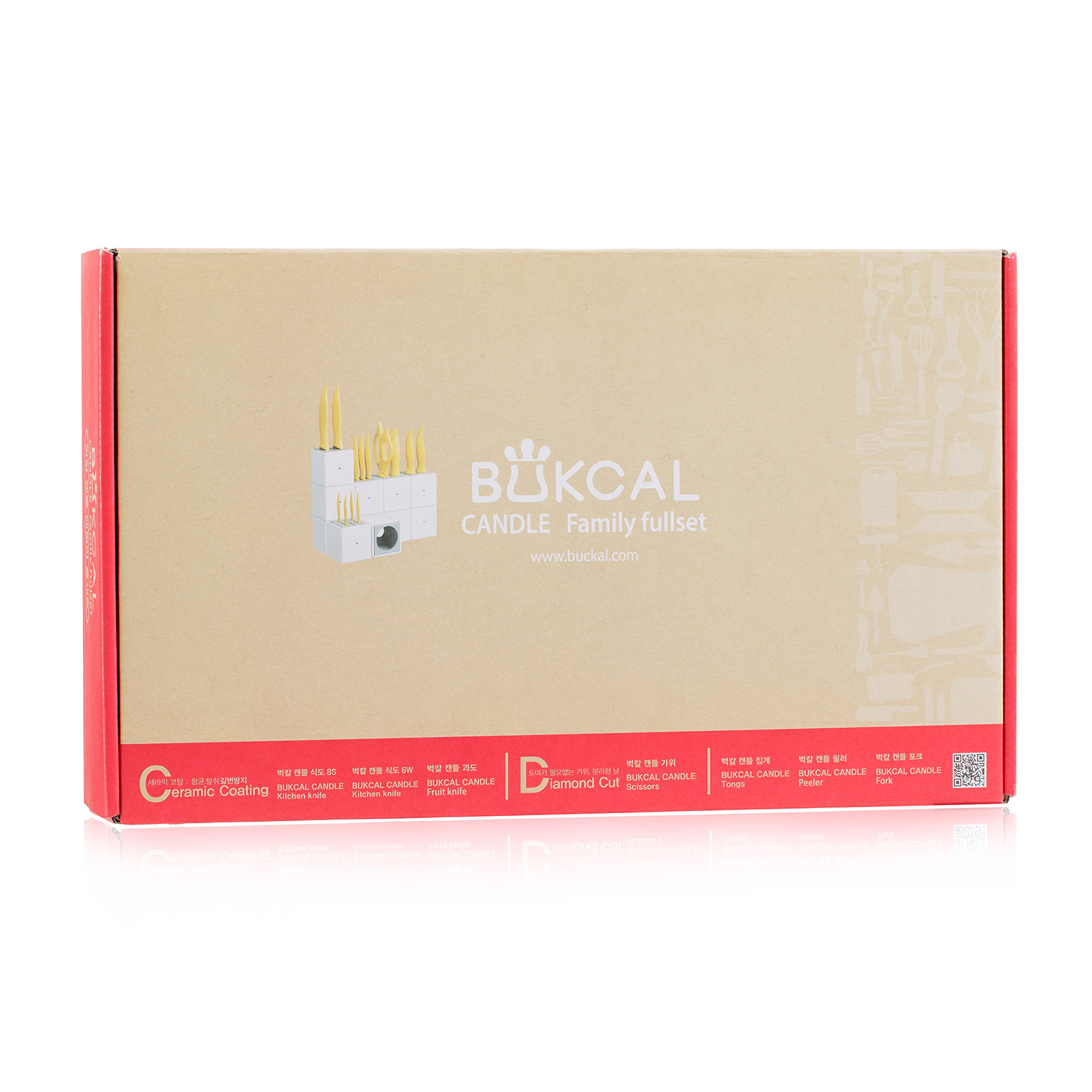 韩国进口厨房不锈钢刀架-BUKCAL迷你厨房刀架组合套装