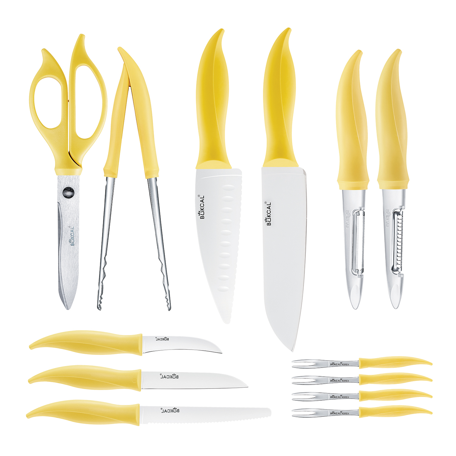 韩国进口厨房不锈钢刀架-BUKCAL迷你厨房刀架组合套装