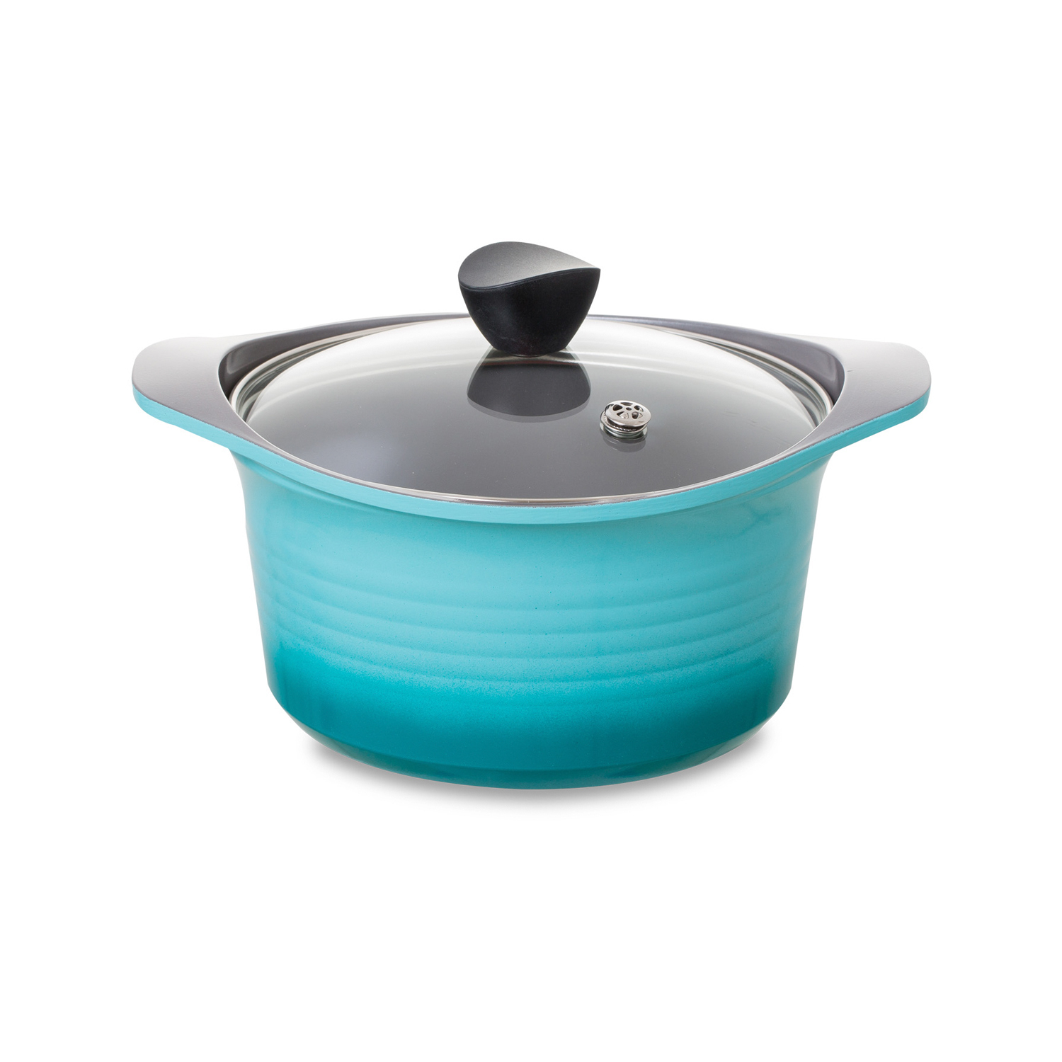 韩国进口铸铁炖锅-Aluart陶瓷涂层蓝色双耳铸造锅 - 铸铁炖锅 韩国进口铸铁炖锅-Aluart陶瓷涂层蓝色双耳铸造锅 - 铸铁炖锅