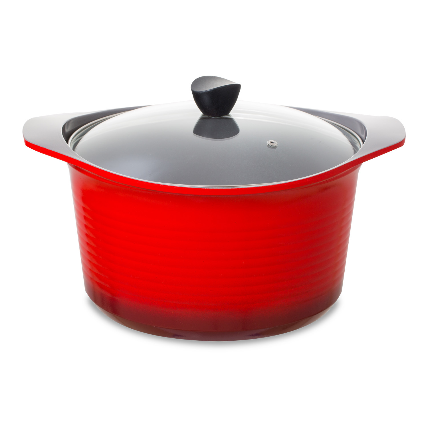 韩国进口小电炖锅-Aluart陶瓷涂层红色双耳铸造锅 - 小电炖锅 韩国进口小电炖锅-Aluart陶瓷涂层红色双耳铸造锅 - 小电炖锅