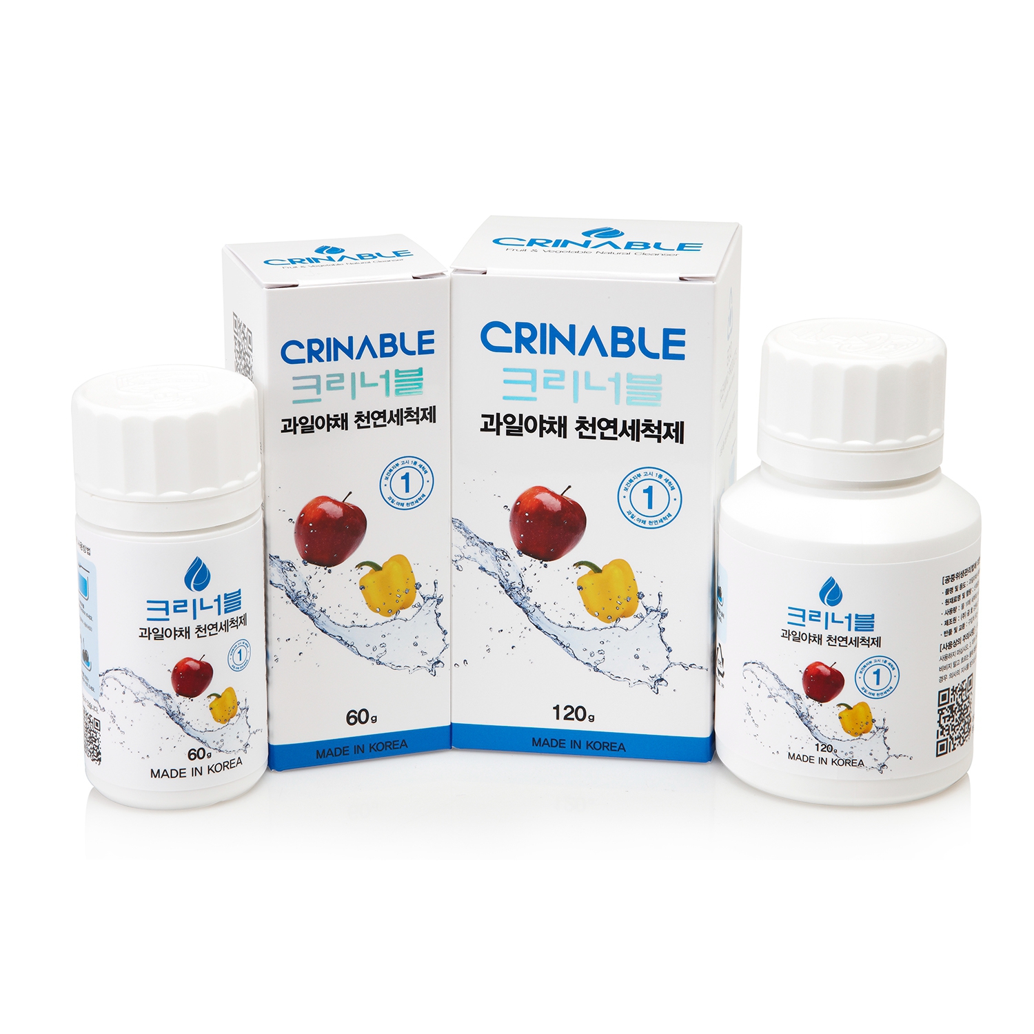 韩国进口蔬果清洗剂-Crinable天然贝壳果蔬洗涤剂