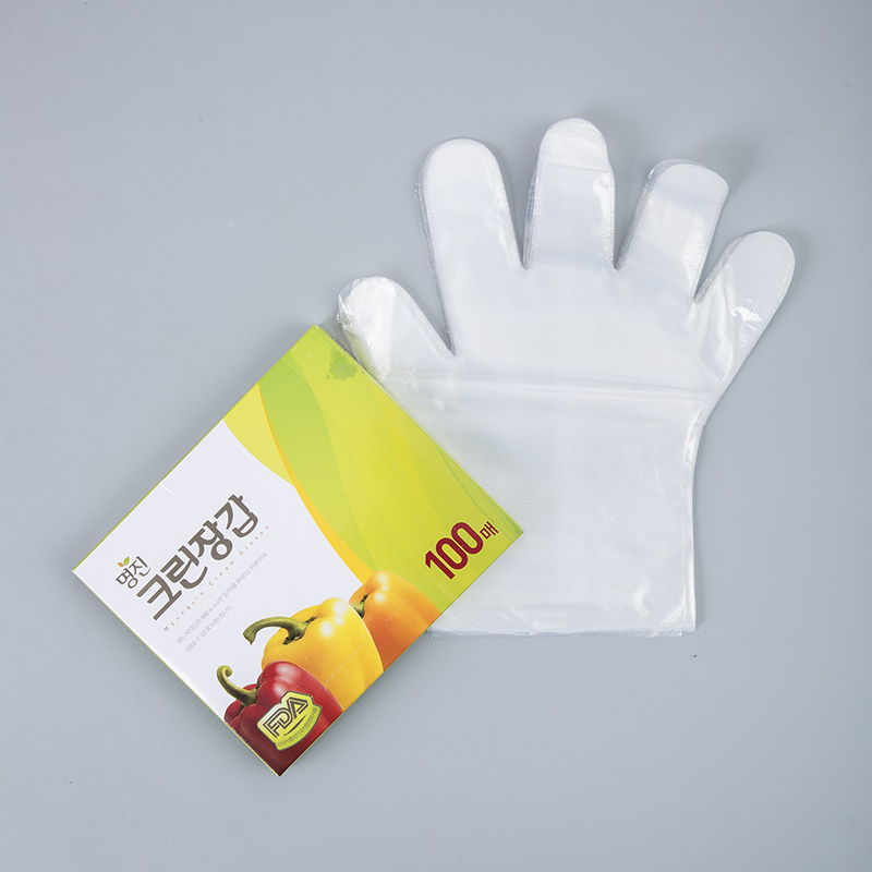 韩国进口一次性pe手套-MYUNGJIN耐撕裂抗菌PE厨用一次性手套