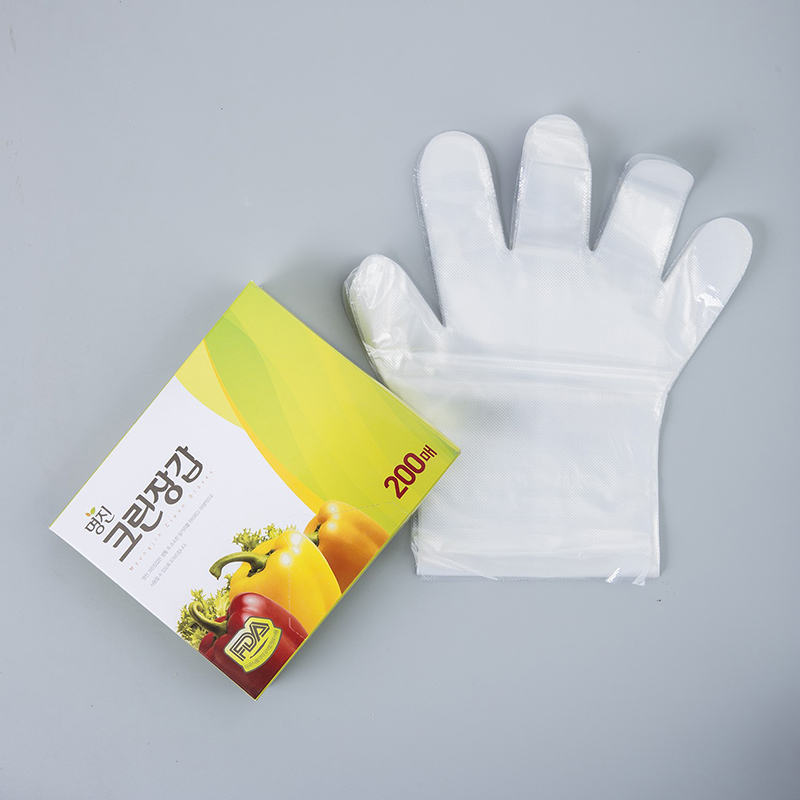 韩国进口一次性手套-MYUNGJIN耐撕裂抗菌PE厨用一次性手套