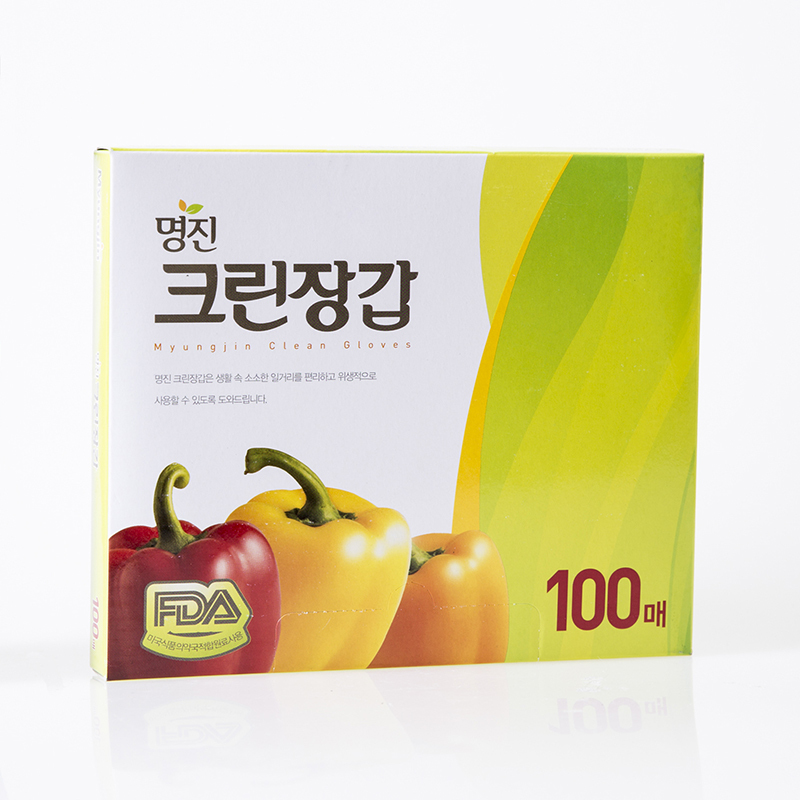 韩国进口一次性pe手套-MYUNGJIN耐撕裂抗菌PE厨用一次性手套