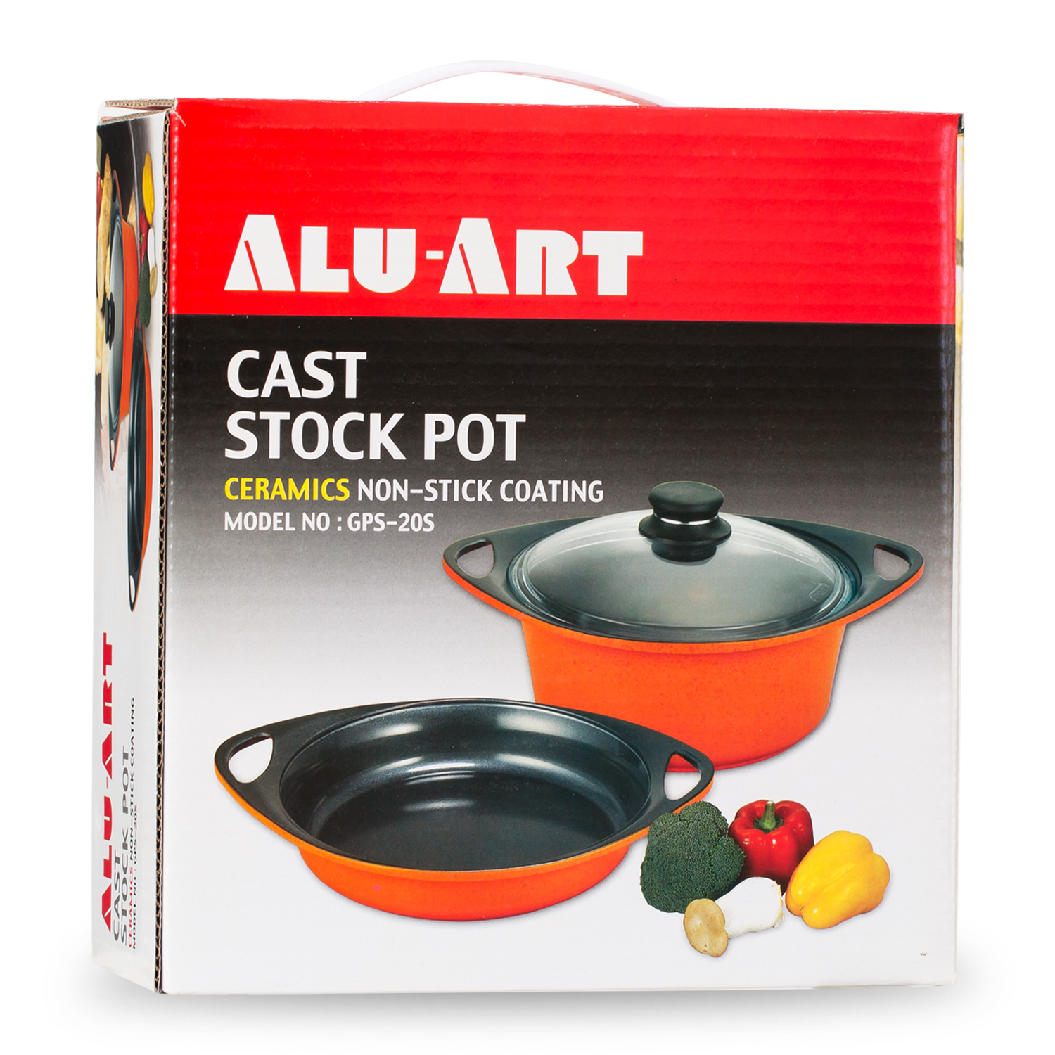 韩国进口炖汤锅-Aluart陶瓷涂层不粘汤锅