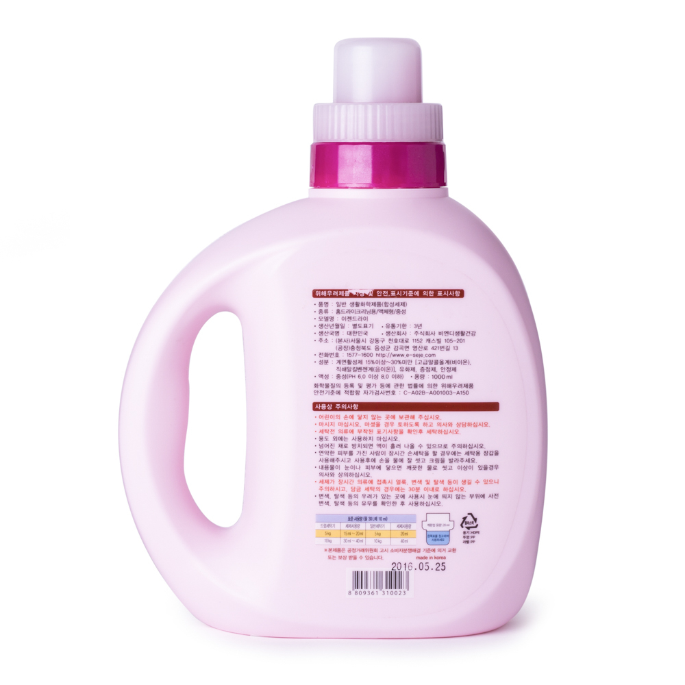 韩国进口中性洗涤剂-세제혁명IDENDRY中性洗涤剂1000ml