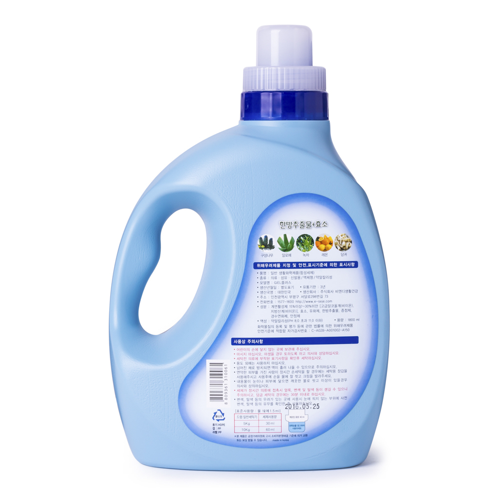 韩国进口除菌洗衣液-세제혁명GIEL液态洗衣液1300ml