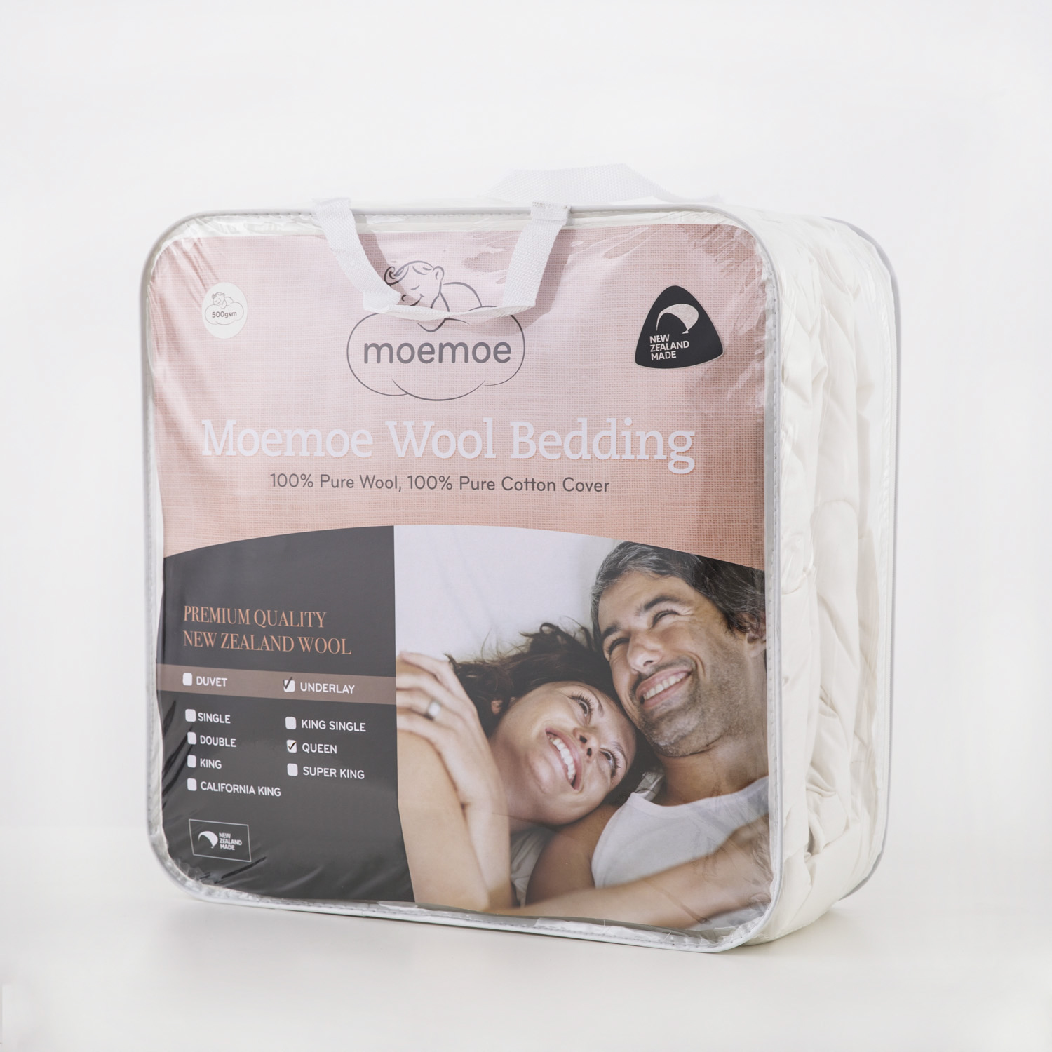 新西兰进口家用床垫-Moemoe100%羊毛床褥/床垫皇后 - 家用床垫