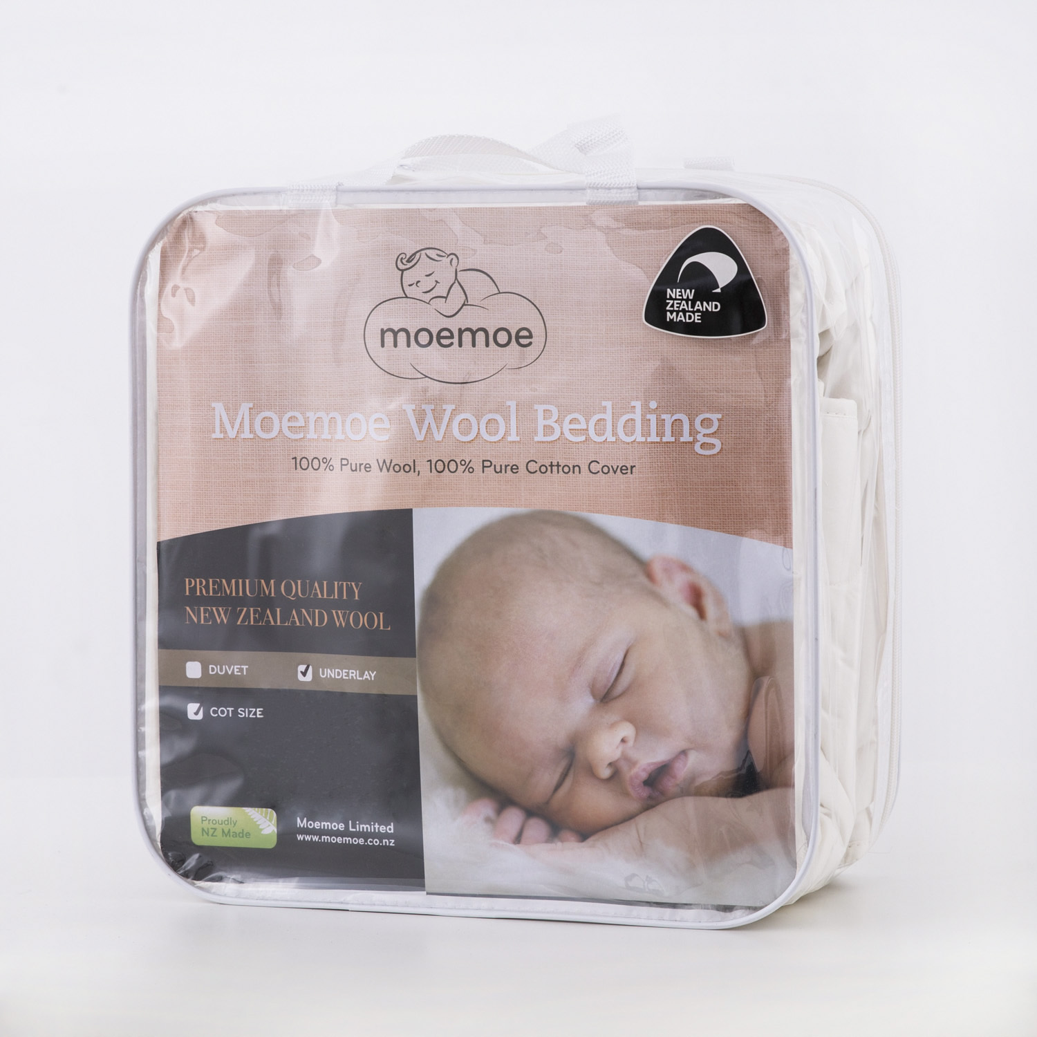 新西兰进口婴儿床床垫-Moemoe100%羊毛床褥/床垫婴儿床 - 婴儿床床垫