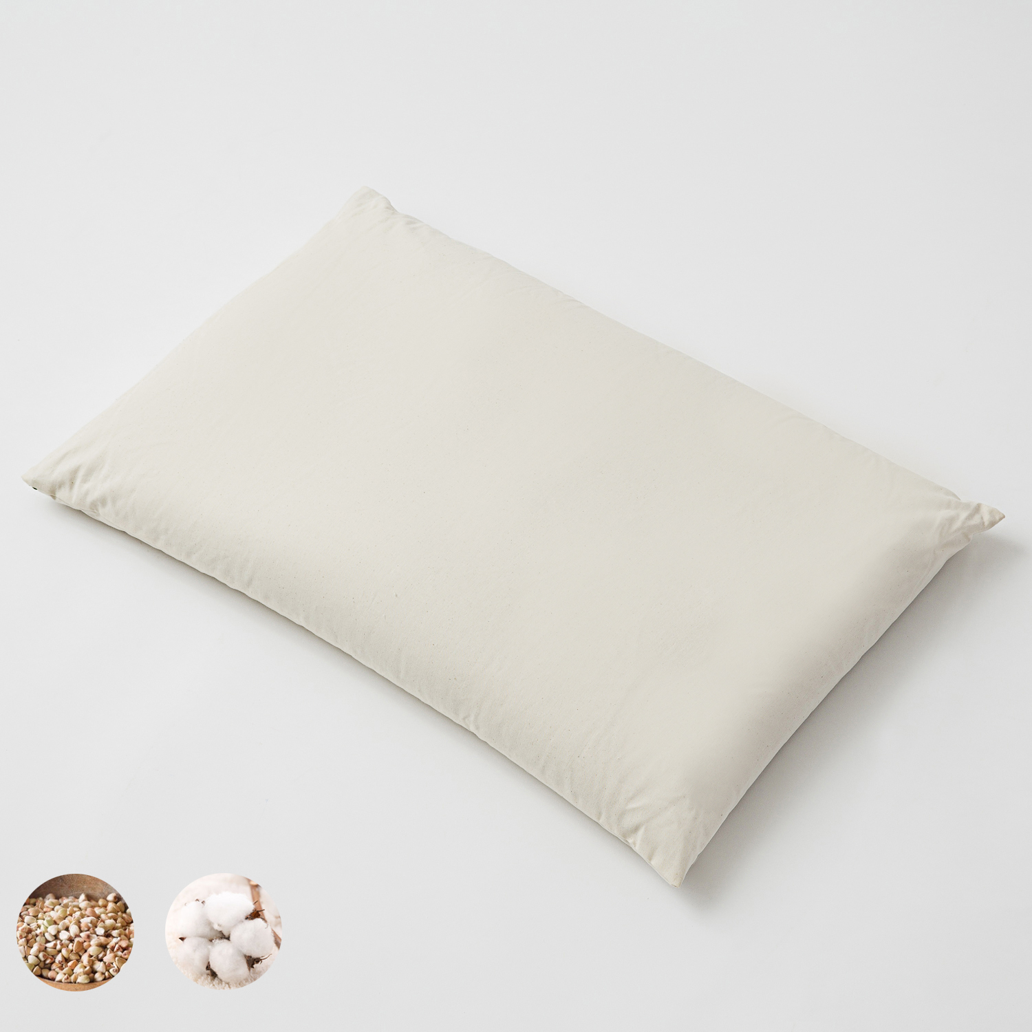 德国进口荞麦枕头-Mudis天然有机棉天然荞麦枕头 - 荞麦枕头