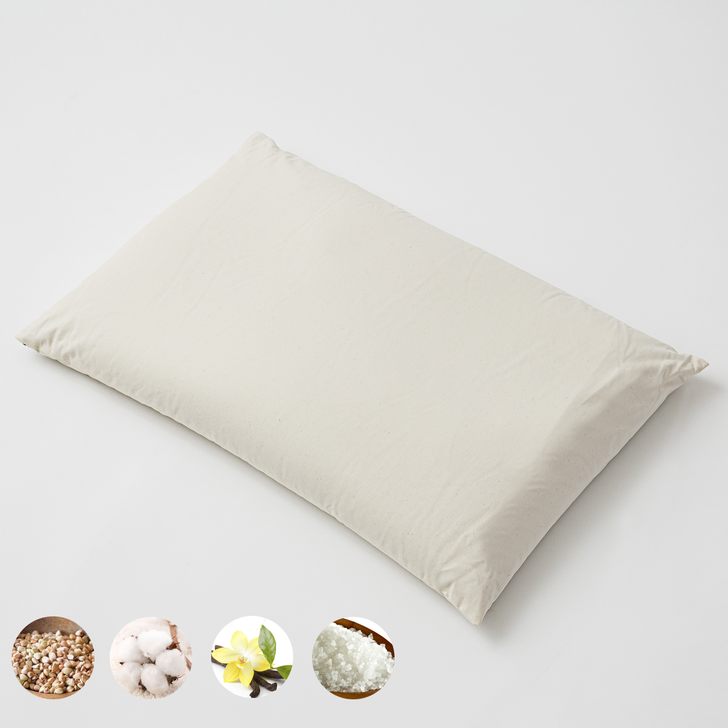 德国进口荞麦保健枕-Mudis天然有机棉荞麦、香草、原盐枕头 - 荞麦保健枕