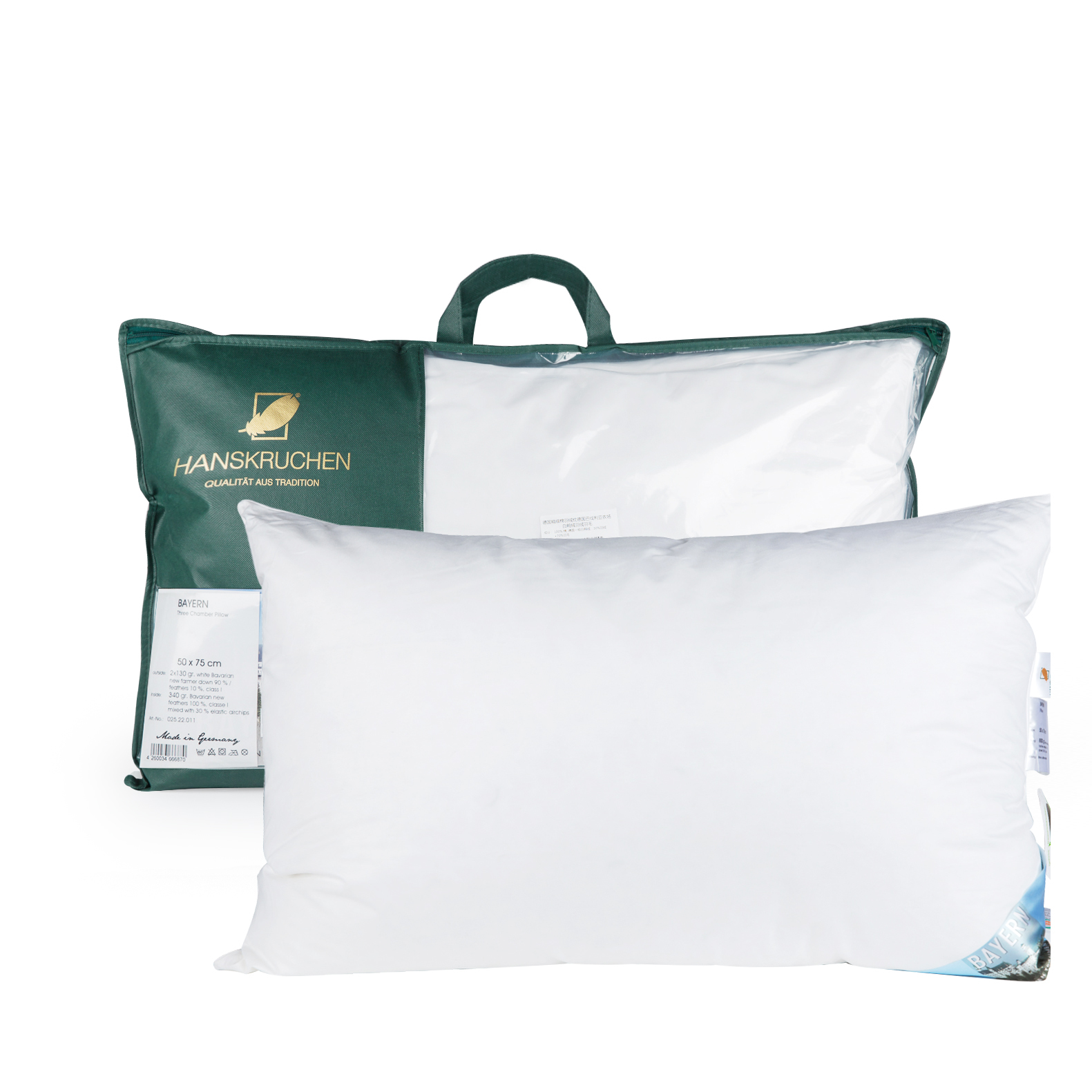 德国原产HANSKRUCHEN三维羽绒枕鸭绒枕280TBAYERN系列 德国原产HANSKRUCHEN三维羽绒枕鸭绒枕280TBAYERN系列