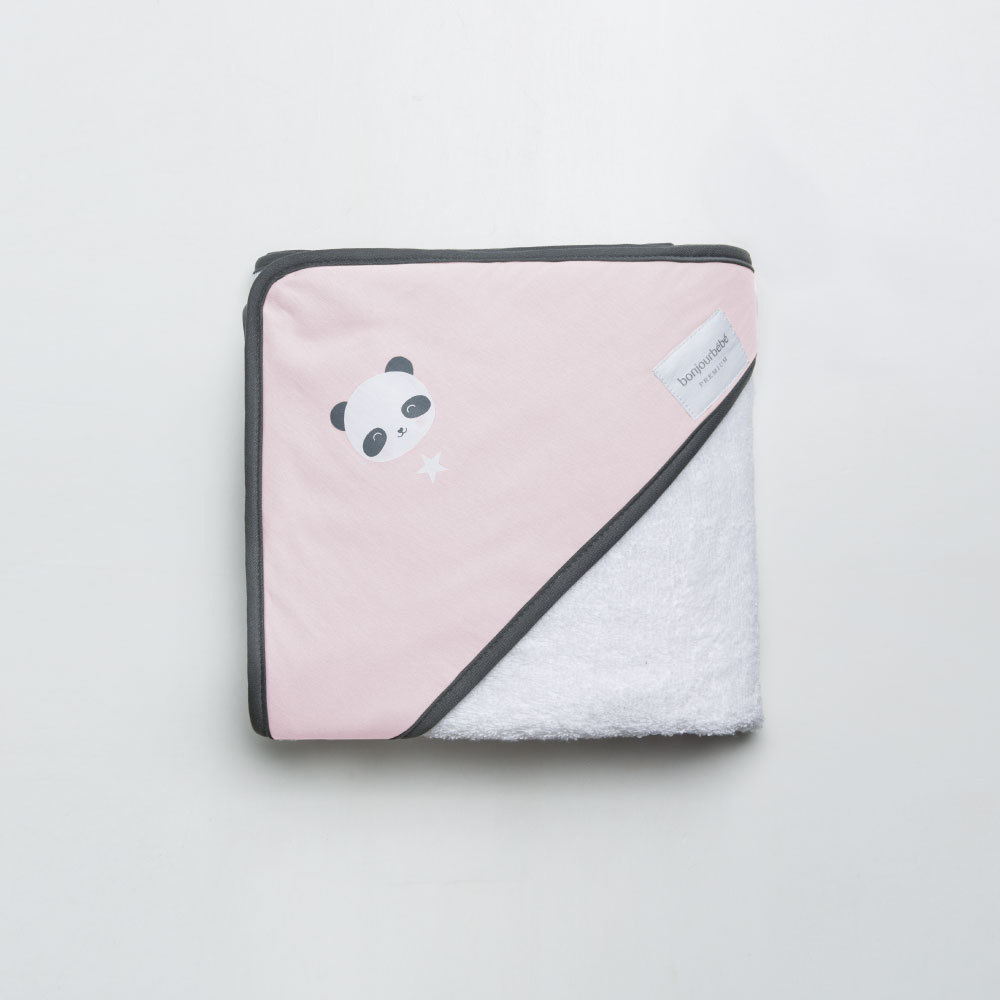 西班牙bonjourbebe多功能连帽浴巾浴袍毛巾