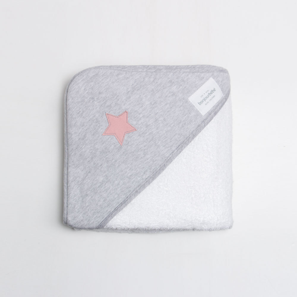 西班牙bonjourbebe多功能连帽浴巾浴袍毛巾