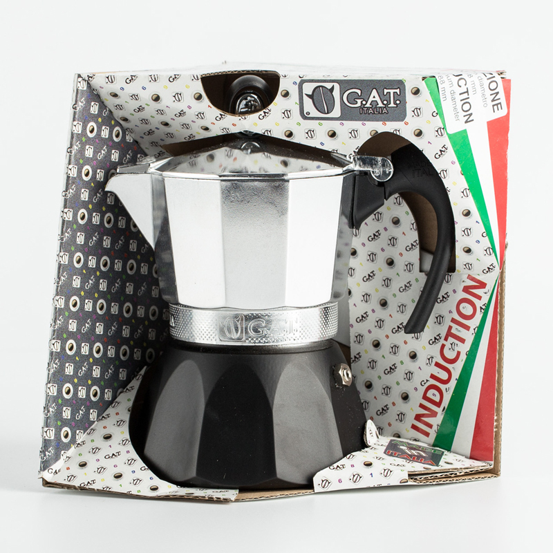 意大利进口滴滤咖啡壶-GAT Diva咖啡壶摩卡壶  燃气灶电磁炉通用