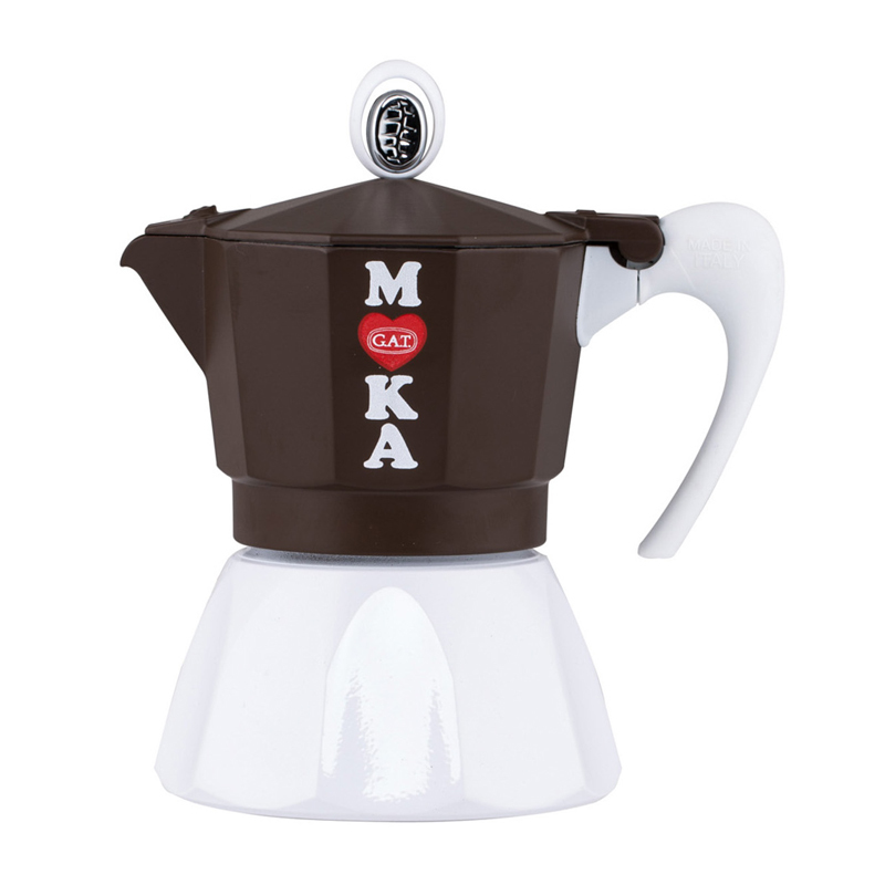 进口半自动意式咖啡壶-意大利GAT Golosa咖啡壶摩卡壶  燃气灶电磁炉适用