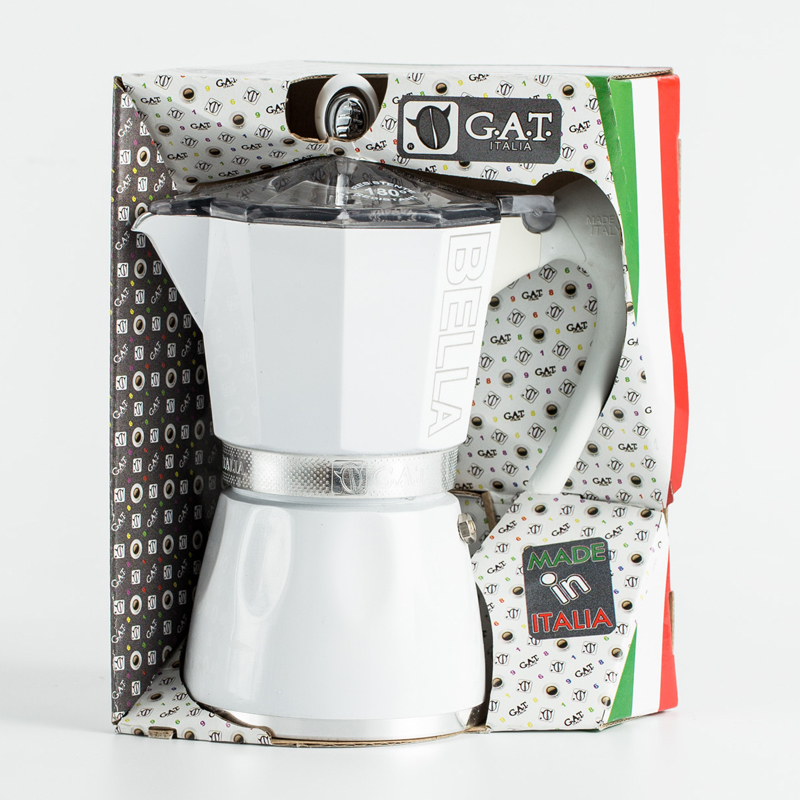 进口双头意式咖啡壶-意大利GAT Bella咖啡壶摩卡壶 燃气灶适用