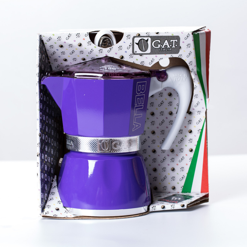 意大利进口简易咖啡壶-GAT Bella咖啡壶摩卡壶 燃气灶适用