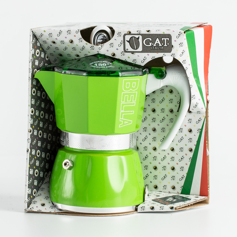 进口意式全自动咖啡壶-意大利GAT Bella咖啡壶摩卡壶 燃气灶适用