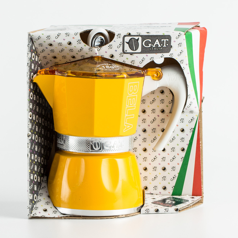 意大利进口自动咖啡壶-GAT Bella咖啡壶摩卡壶 燃气灶适用