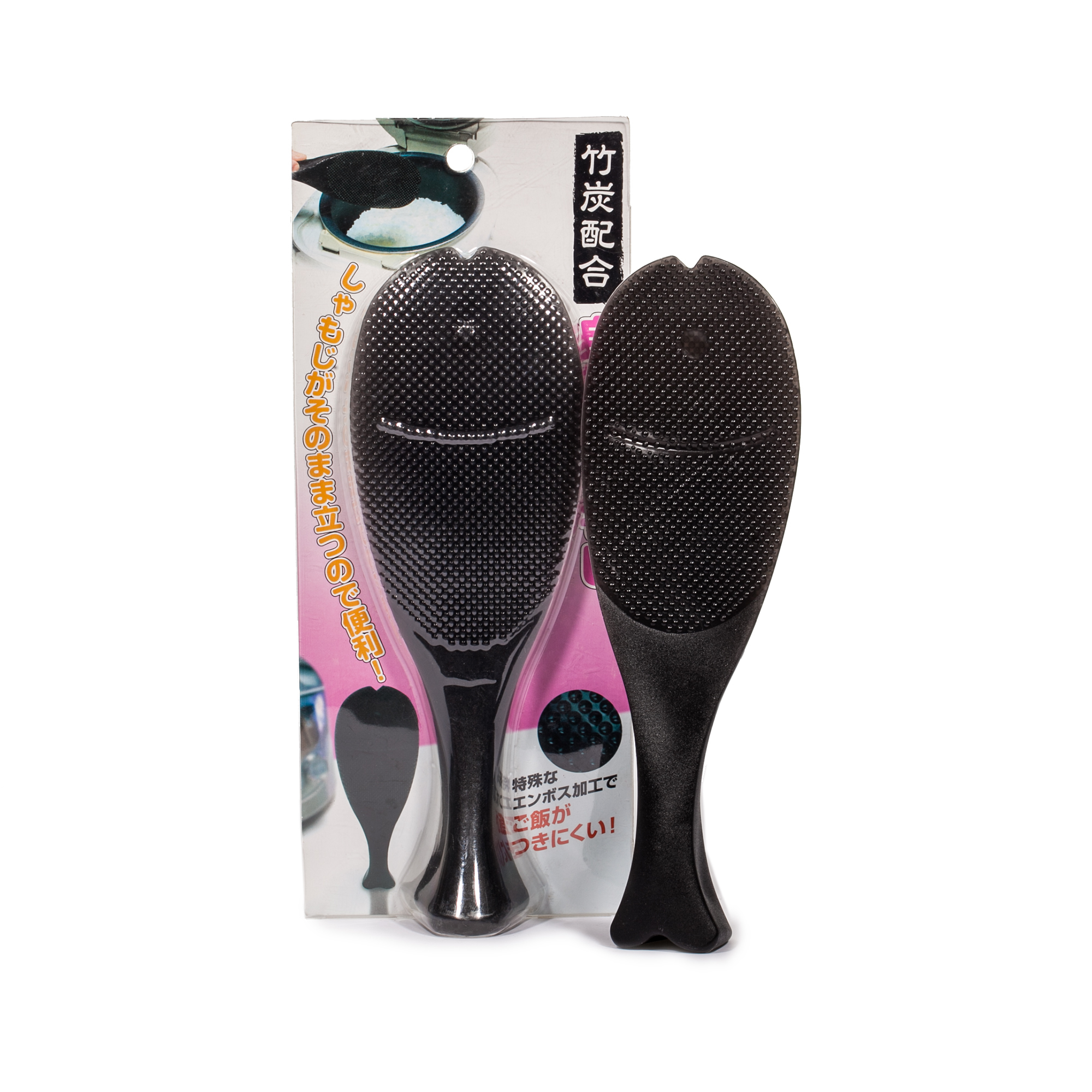 日本进口可竖立饭勺-Cogit 竹炭加工可竖立饭勺