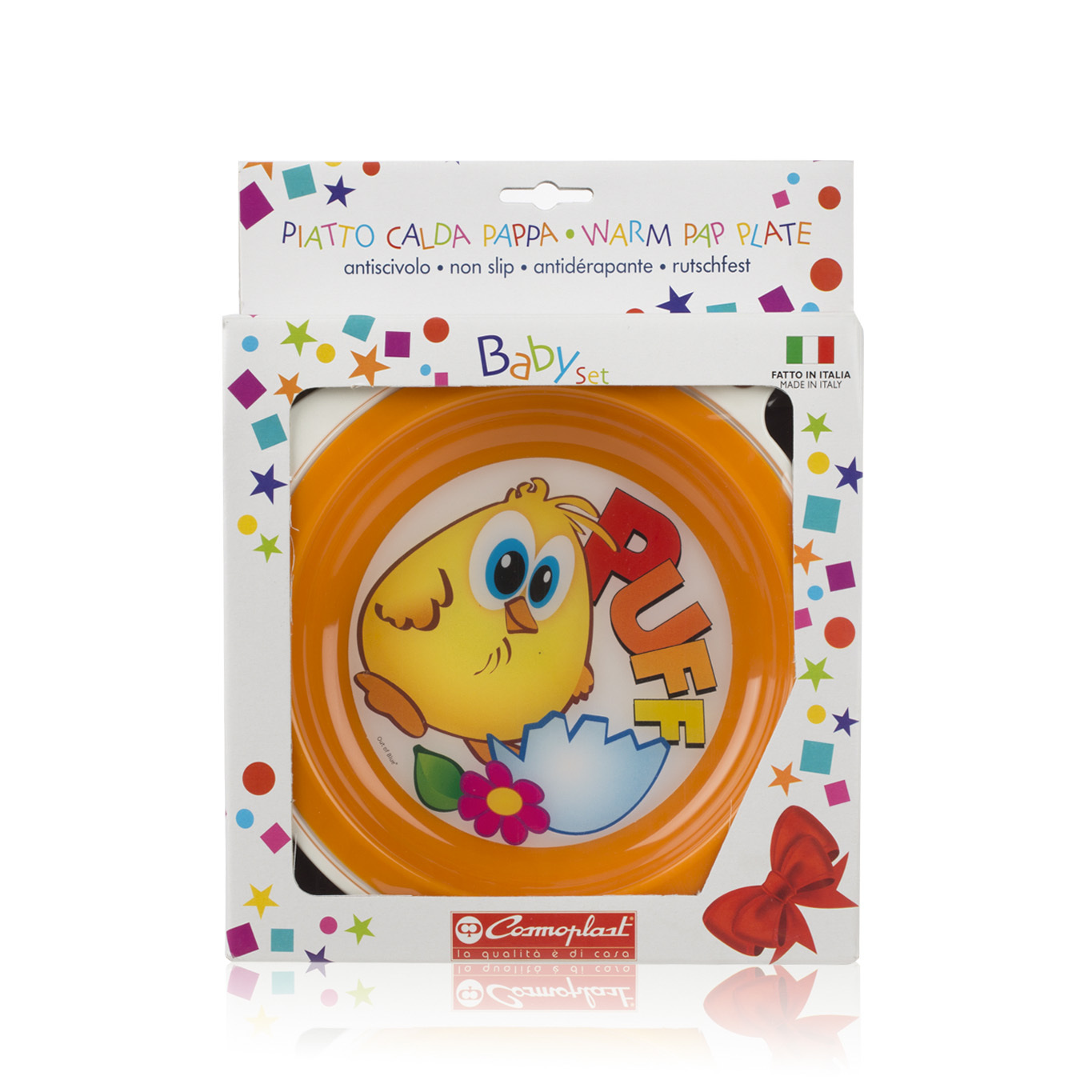 意大利进口保温碗-Cosmoplast食品级塑料保温餐碗盘带礼品包装