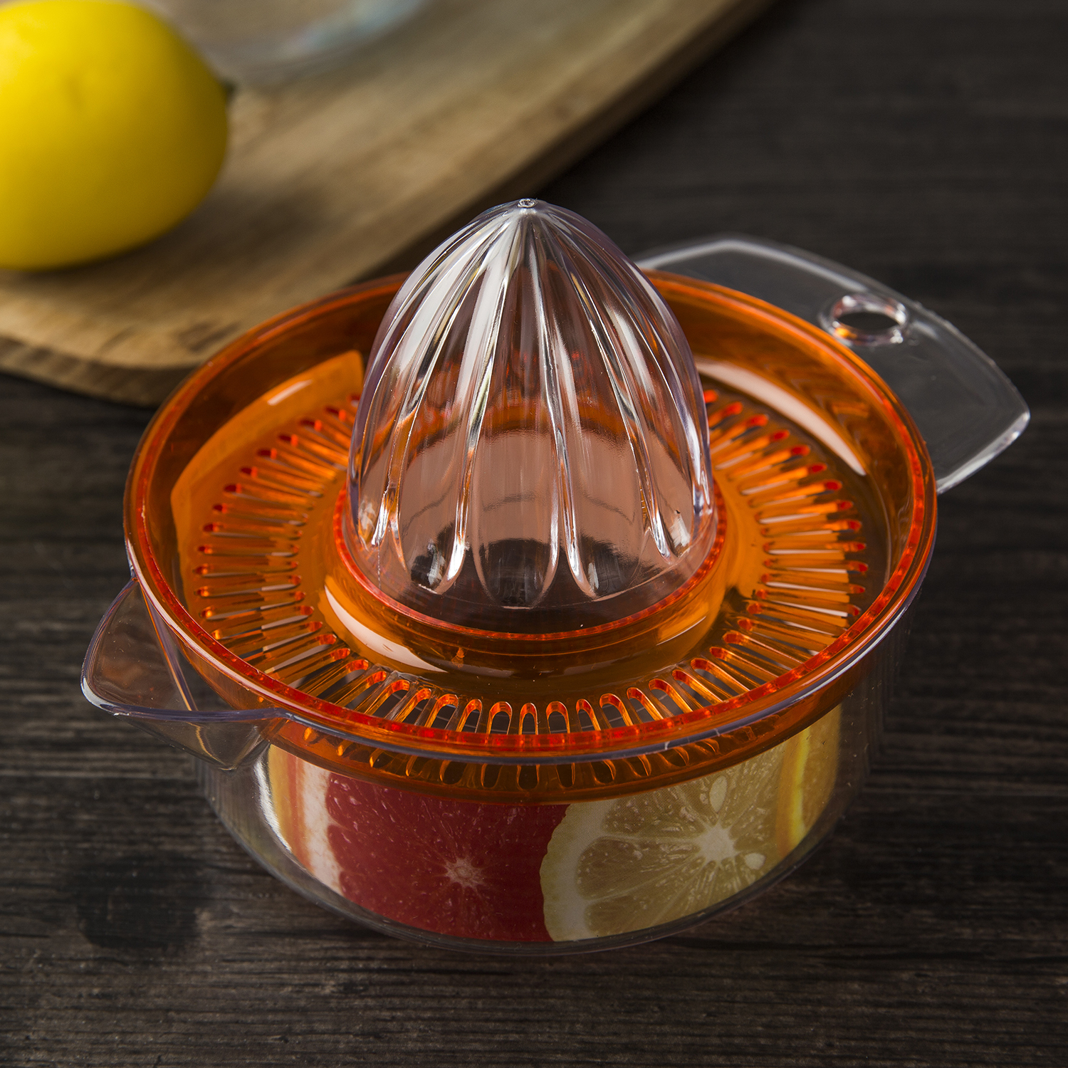 意大利进口手动榨汁器-Cosmoplast食品级塑料橙子压汁器