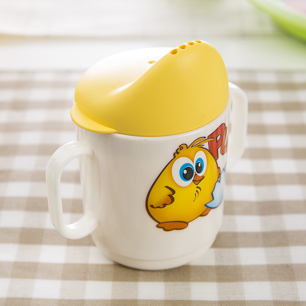 意大利进口宝宝练习水杯-Cosmoplast儿童卡通水杯宝宝练习水杯有盖