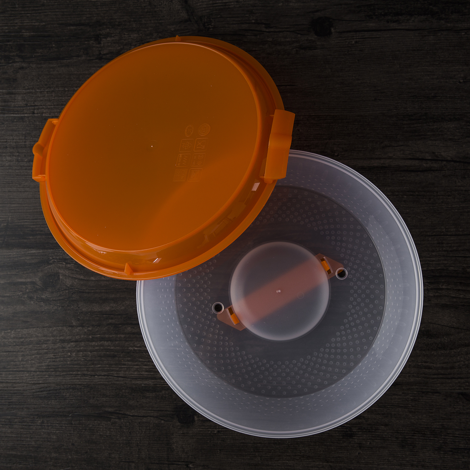 意大利进口糕点盒-Cosmoplast手提蛋糕盒保鲜盒带锁口超厚实 28cm