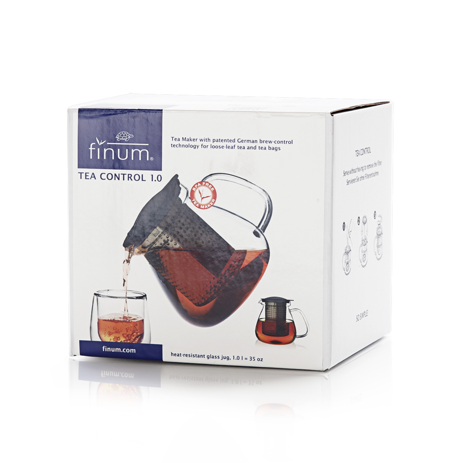 德国进口玻璃茶具-Finum耐热玻璃泡茶壶