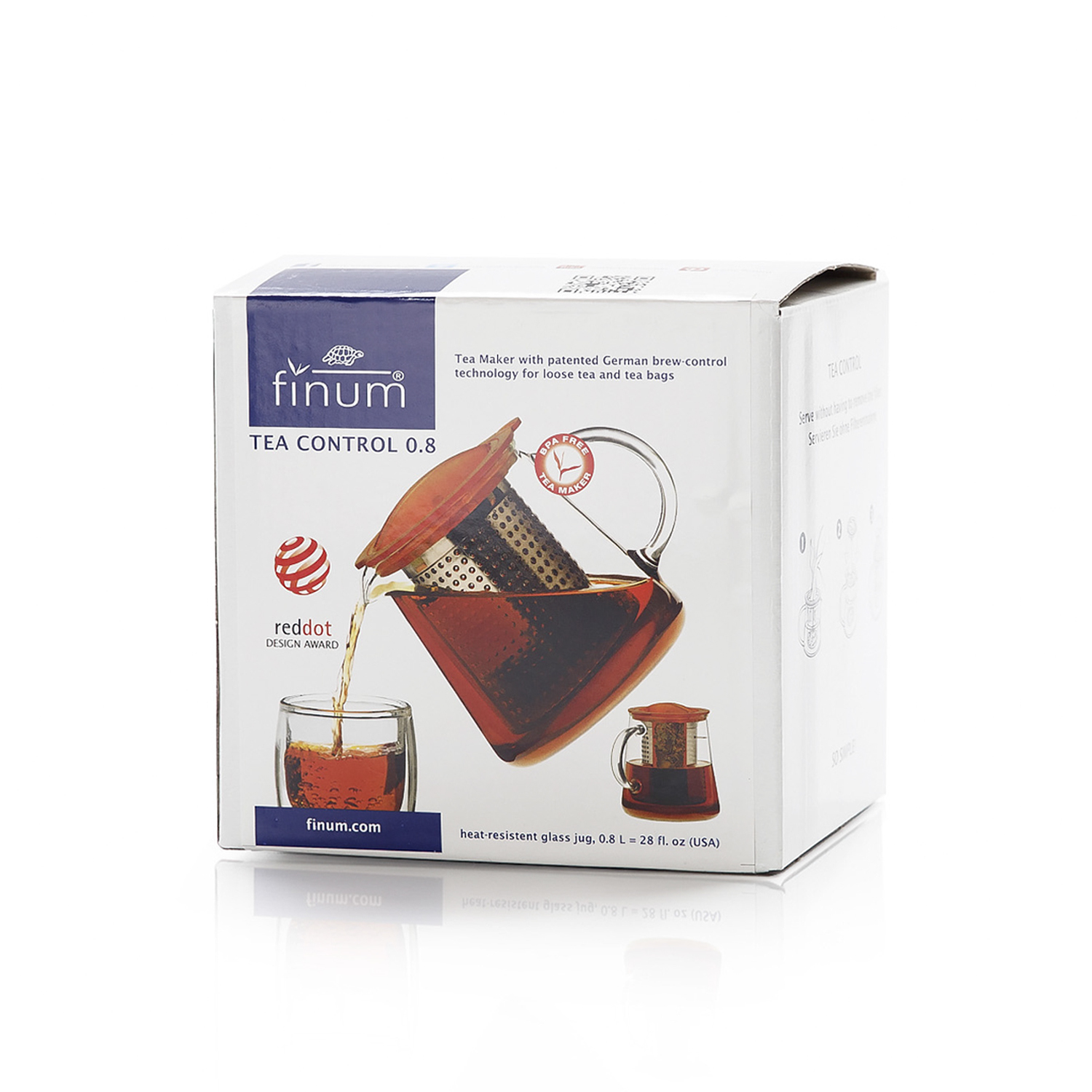 德国进口耐高温玻璃茶具-Finum耐热玻璃泡茶壶