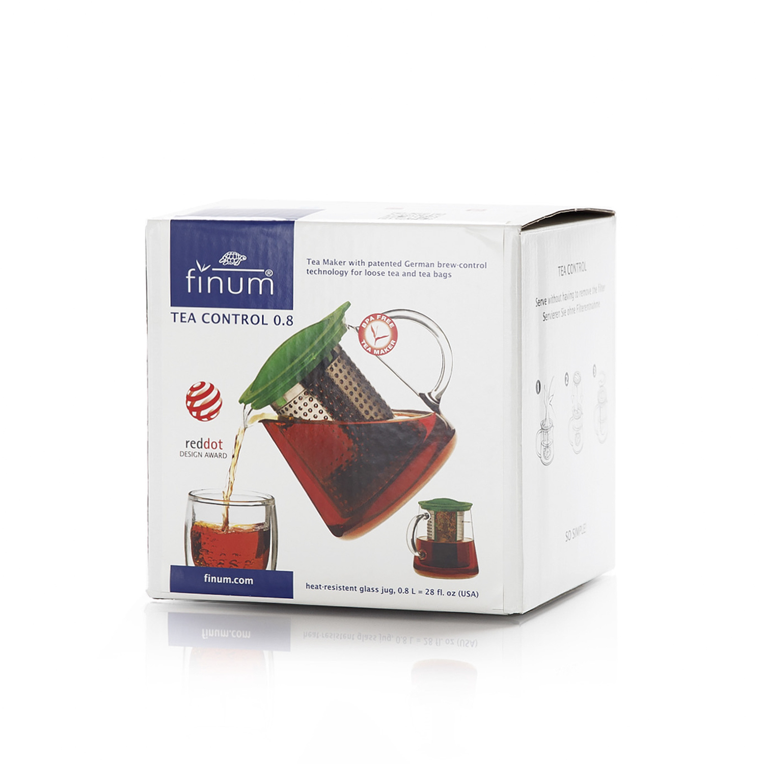 德国进口玻璃泡茶壶-Finum耐热玻璃泡茶壶