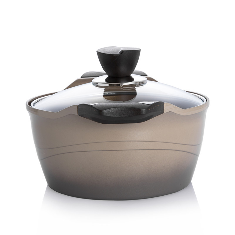 韩国进口陶瓷汤煲-QUEENSENSE陶瓷涂层底部3D加热汤锅