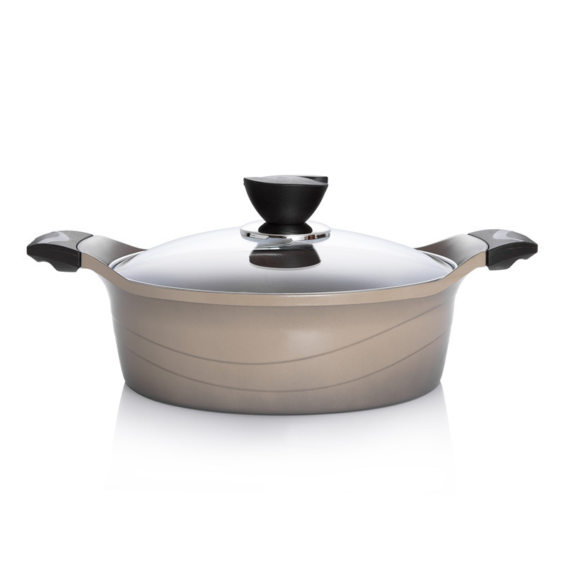韩国进口瓷汤锅-QUEENSENSE陶瓷涂层底部3D加热汤锅 韩国进口瓷汤锅-QUEENSENSE陶瓷涂层底部3D加热汤锅