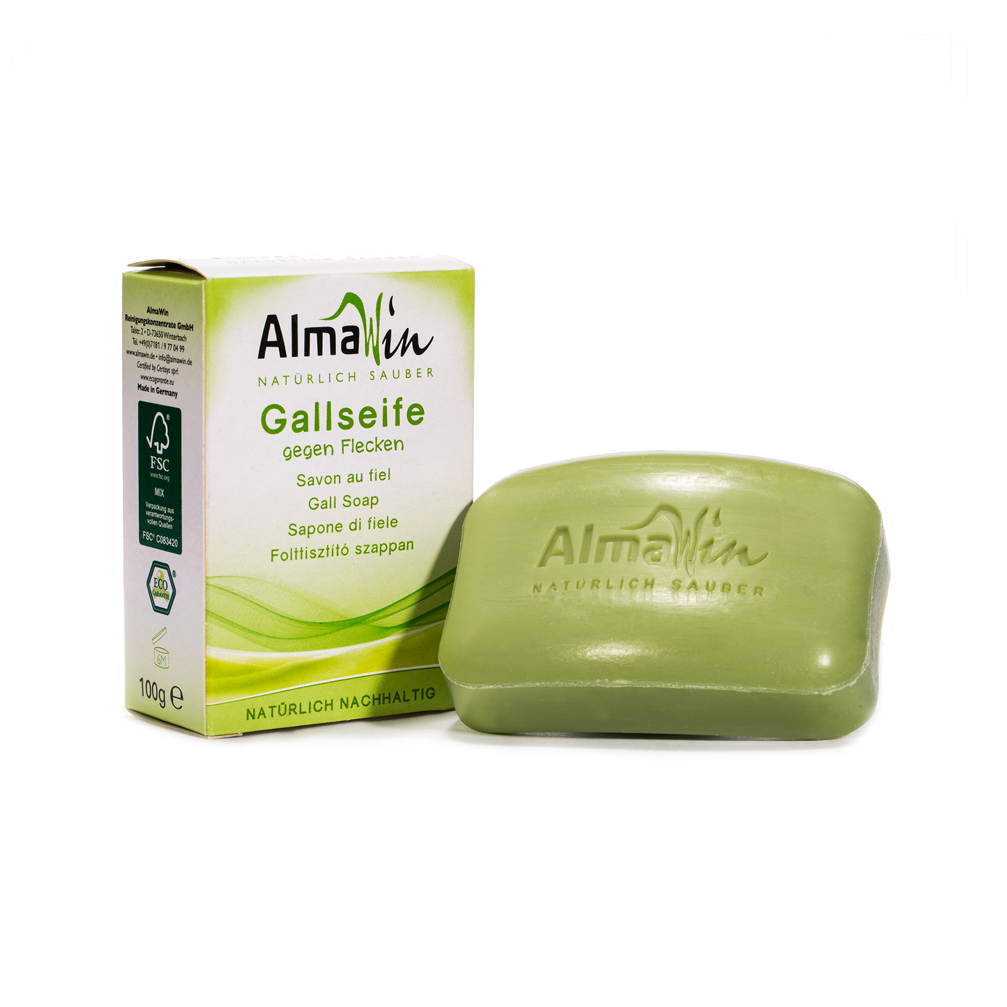 德国进口衣服洗涤-Almawin强力去污胆汁手洗皂