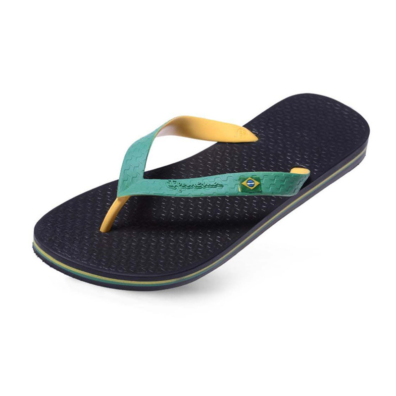 巴西进口拖鞋男人字拖-IPANEMA男士双色夹心国旗系列人字拖拖鞋